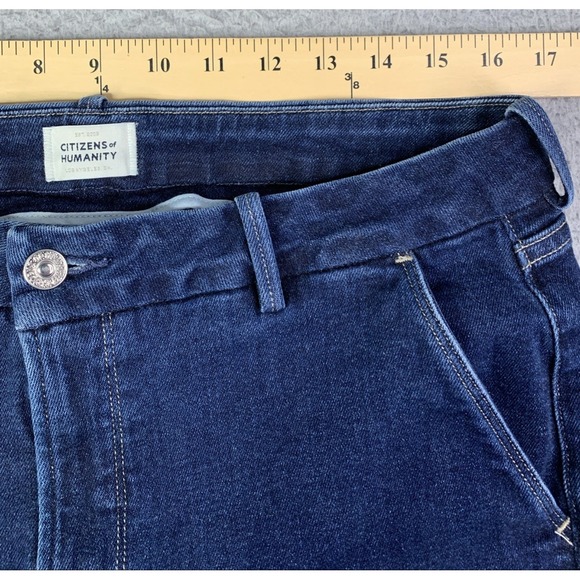 Citizens of Humanity Jeans Womens Size 33 Stella Straight Leg Cotton Blend USA - Picture 2 of 14